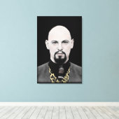 Schwarzer Papst auf Leinwand (Insitu (Holzboden))