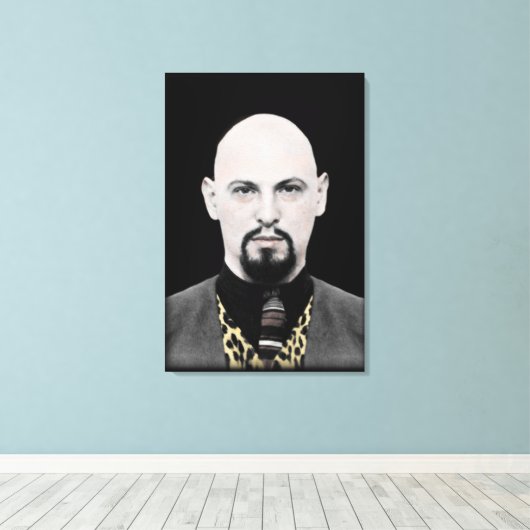 Schwarzer Papst auf Leinwand (Insitu (Holzboden))