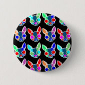 Schwarzer Parlamentarier Knopf Button (Vorderseite)