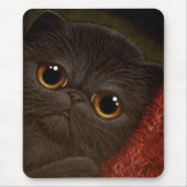 SCHWARZER PERSISCHER KÄTZCHENCAT Mousepad (Vorne)