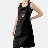 Schwarzer Personalisierter Bark Funny Apron Schürze (InSitu)