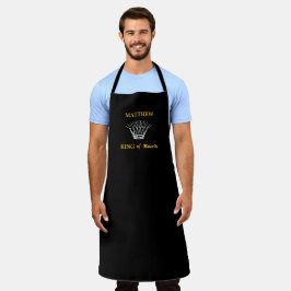 Schwarzer Personalisierter Bark Funny Apron Schürze