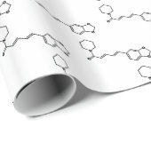 Schwarzer Pfeffer Molekulare Chemische Formel Geschenkpapier (Rolleneckpunkt)