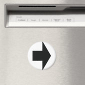 schwarzer Pfeil rechts Magnet (In Situ (Geschirrspüler))