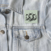 Schwarzer Pferdekopf Grün Button (Beispiel)