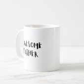 Schwarzer Phantastischer Vater zum Vatertag Kaffeetasse (Vorderseite Links)
