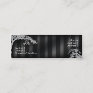 Schwarzer Phantom-Tree Mini Visitenkarte