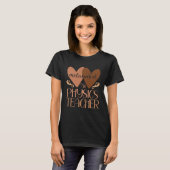Schwarzer Physiklehrer High School Schwarze Geschi T-Shirt (Vorne ganz)