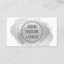 Schwarzer Pinselstrich lädt Ihr Logo hoch