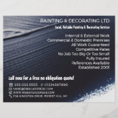 Schwarzer Pinselstrich, Maler und Dekorator Flyer (Vorne)