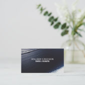 Schwarzer Pinselstrich, Maler und Dekorator Visitenkarte (Stehend Vorderseite)