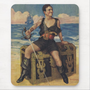 Schwarzer Pirat Mousepad Douglas Fairbanks