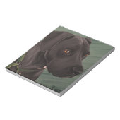 Schwarzer Pitbull Notizblock (Rotiert)