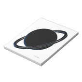 Schwarzer Planet Notizblock (Rotiert)