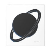 Schwarzer Planet Notizblock (Vorderseite)
