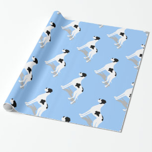 Schwarzer Plattendogge Geschenkpapier