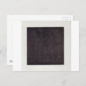 Schwarzer Platz von Kazimir Malevich Postkarte (Vorne/Hinten)