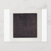 Schwarzer Platz von Kazimir Malevich Postkarte (Vorderseite)