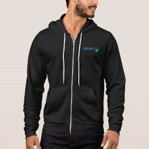 Schwarzer Pocarr ZipHoodie Hoodie