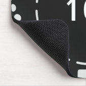 Schwarzer Pokerchip Mousepad (Ecke)