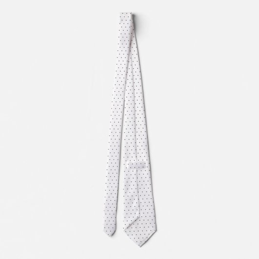 Schwarzer Polka-Dot Krawatte (Rückseite)