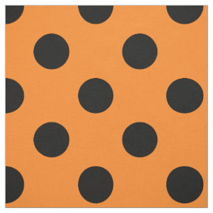 Schwarzer Polka-Dot Stoff