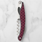 Schwarzer Polka kreuzt auf Maulbeere Kellnermesser (Vorderseite)
