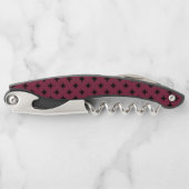 Schwarzer Polka kreuzt auf Maulbeere Kellnermesser (Vorderseite)