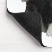 Schwarzer Pomeranian Seemann Mousepad (Ecke)