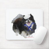 Schwarzer Pomeranian Seemann Mousepad (Mit Mouse)