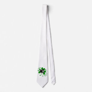 Schwarzer Pomeranian St. Patricks Day Krawatte