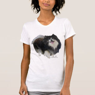 Schwarzer Pomeranian T-Shirt