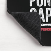 Schwarzer-Ponton Bootskapitän 4. Juli Mousepad (Ecke)