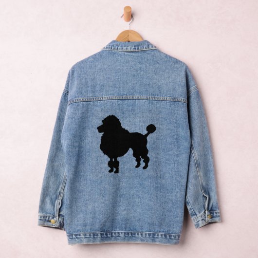 Schwarzer Poodhund Jeansjacke (Hangar)