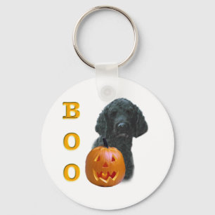 Schwarzer Poodle Boo Schlüsselanhänger