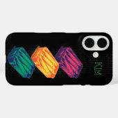 Schwarzer Pop Art Sardinien Art Grunge Zeichn Mono Case-Mate iPhone Hülle (Rückseite (Horizontal))