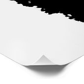 Schwarzer Pop Poster (Ecke)