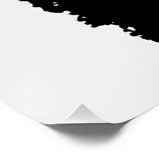 Schwarzer Pop Poster (Ecke)