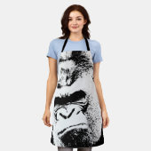 Schwarzer Pop Schürze (Getragen)