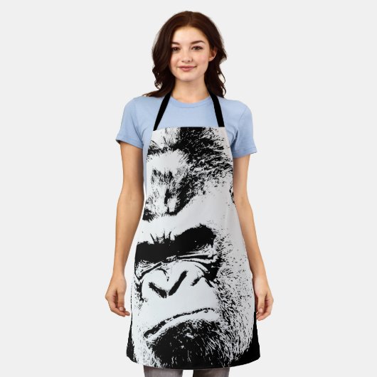 Schwarzer Pop Schürze (Getragen)