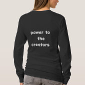 Schwarzer Power an die Schöpfer T-Shirt (Rückseite)