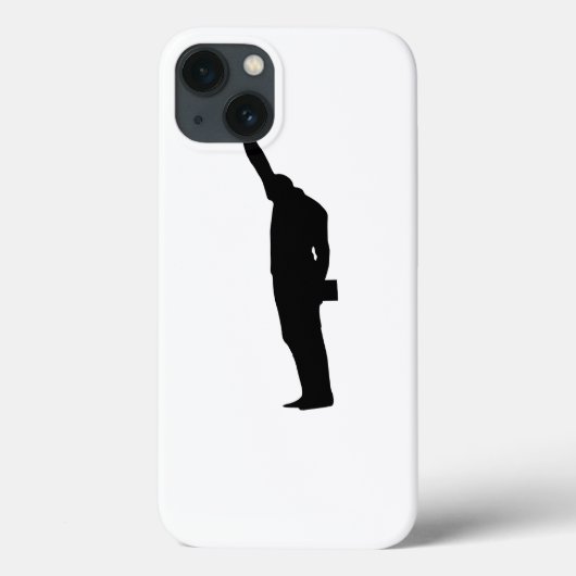 Schwarzer Power Case-Mate iPhone Hülle (Rückseite)