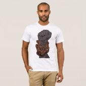 SCHWARZER POWER ERHÖHTE ERSTE T - Shirt (Vorne ganz)