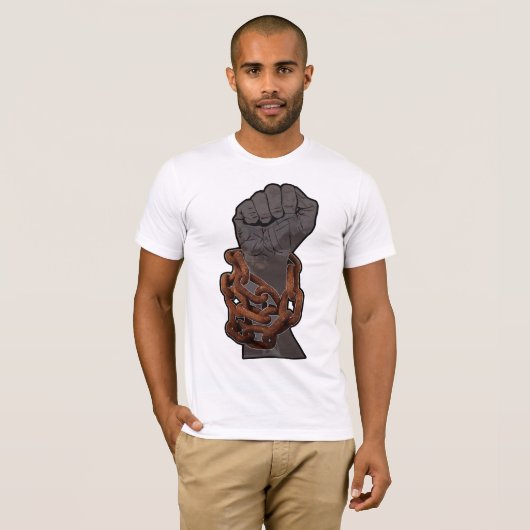 SCHWARZER POWER ERHÖHTE ERSTE T - Shirt (Vorne ganz)