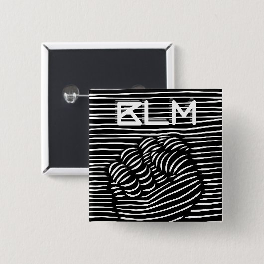 Schwarzer Power Faust BLM, Schwarzer Historienmona Button (Vorne & Hinten)