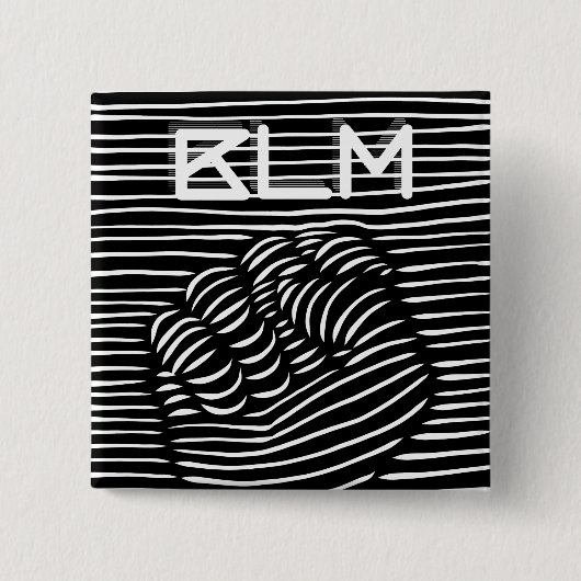 Schwarzer Power Faust BLM, Schwarzer Historienmona Button (Vorderseite)