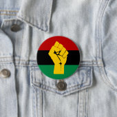 Schwarzer Power Pan Afrikanische Flagge Button (Beispiel)