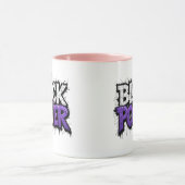 Schwarzer Power-Schwarz-Verlauf Monat Tasse (Zentrum)