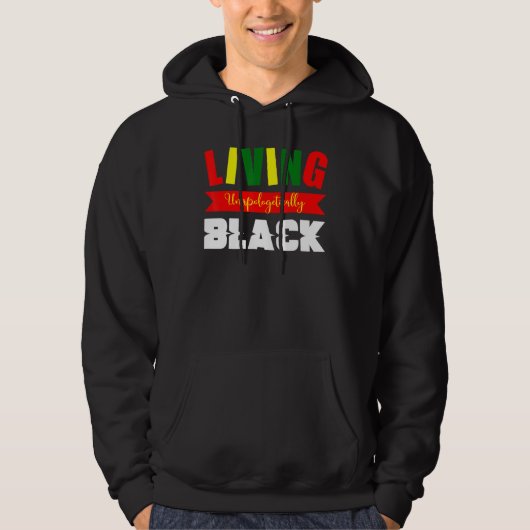 Schwarzer Power-Schwarzkopf Hoodie (Vorderseite)