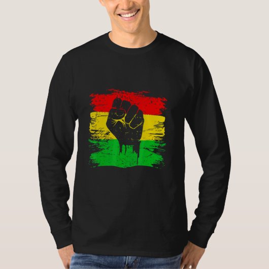 Schwarzer Power - Symbol Afrikanischer Name T-Shirt (Vorderseite)
